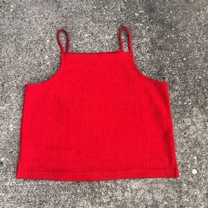 Madewell red tank top